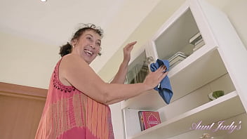 AuntJudys – Cleaning Day with 58yo Busty BBW Amateur GILF Esmerelda