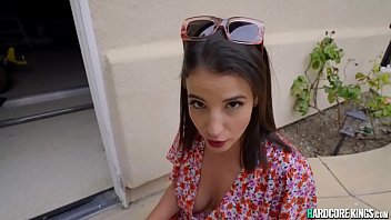 Big tits brunette banged in home POV