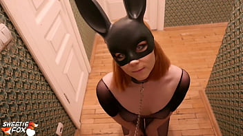 Bunny Girl Masturbate and Hard Fuck  Big Dick Man – Soft BDSM