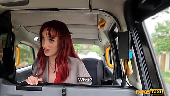 Fake Taxi – slim French redhead in a hurry can barely fit a huge Italian cock inside her tight pussy