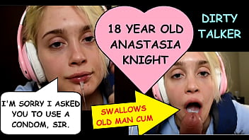 “Thank you sir for giving my pussy a break” 18 year old Anastasia Knight