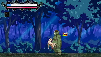 Elf girl having sex with orcs men in Elves of fornica forest action hentai game