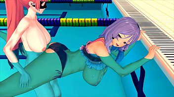 GIRL SERIOUSLY STUDYING SWIMMING 3D HENTAI 44