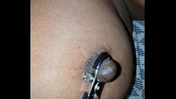 Gladis with clamps and bdsm chains.. if you are a voyeur and want to participate, leave comments with a clear proposal