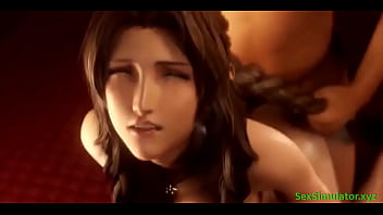 Hard fucked from behind by Aerith ( Animation uncensored)