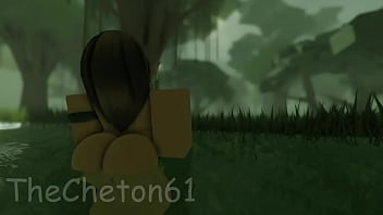 Roblox Futa fucks a girl in the jungle