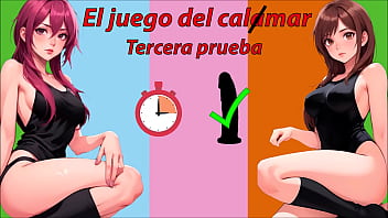 Tercera prueba para masturbarse. El juego del calmar. JOI Roleplay.